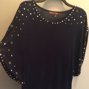 Navy blue top